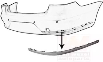 Облицовка, бампер VAN WEZEL 5740558