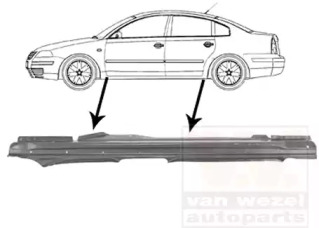 Накладка порога VAN WEZEL 5836103