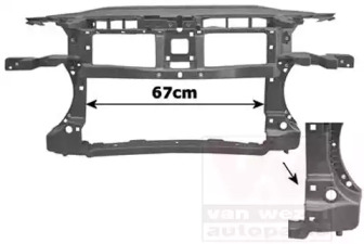 Облицовка передка VAN WEZEL 5839678