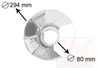 Накладка VAN WEZEL 5858371