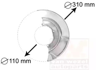 Накладка VAN WEZEL 5874371