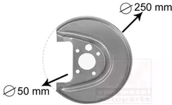 Накладка VAN WEZEL 5888374