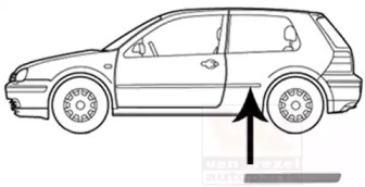 Облицовка / защитная накладка, боковина VAN WEZEL 5888409