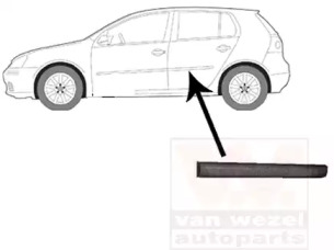 Облицовка / защитная накладка, дверь VAN WEZEL 5894405