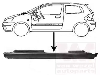 Накладка порога VAN WEZEL 8251103