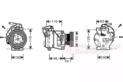 Компрессор VAN WEZEL 2800K064