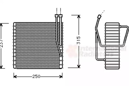 Испаритель VAN WEZEL 2100V009