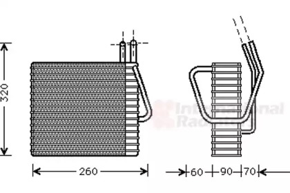 Испаритель VAN WEZEL 2100V025