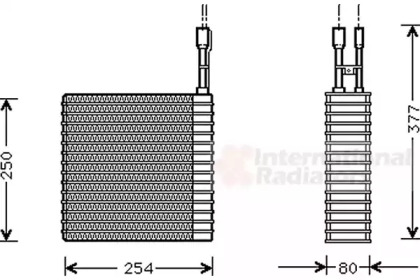 Испаритель, кондиционер VAN WEZEL 2100V030