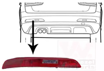 Задний фонарь VAN WEZEL 0371929