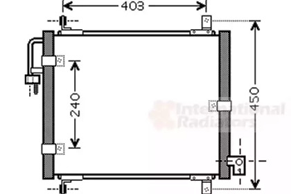 Конденсатор, кондиционер VAN WEZEL 83005101