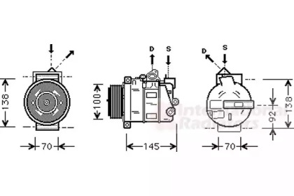 Компрессор VAN WEZEL 3000K344