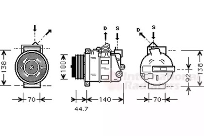 Компрессор VAN WEZEL 3000K351