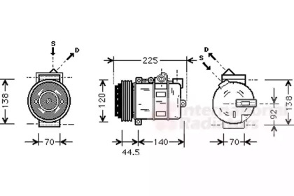 Компрессор VAN WEZEL 3000K369