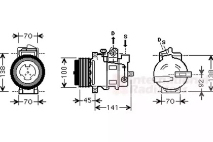 Компрессор VAN WEZEL 3000K428