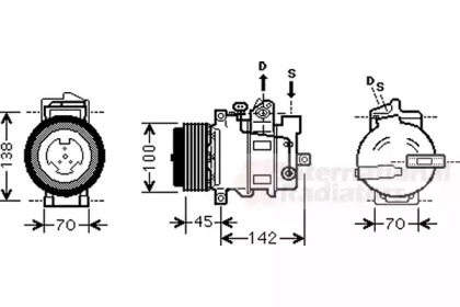 Компрессор VAN WEZEL 3000K430