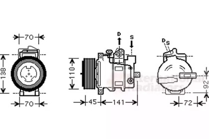 Компрессор VAN WEZEL 3000K433