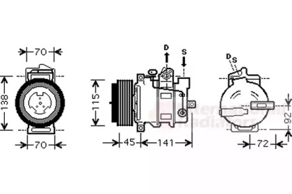 Компрессор VAN WEZEL 3000K439