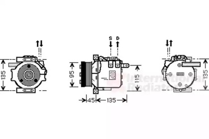 Компрессор VAN WEZEL 3000K456