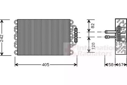 Испаритель VAN WEZEL 3000V008