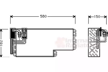 Испаритель VAN WEZEL 3000V269