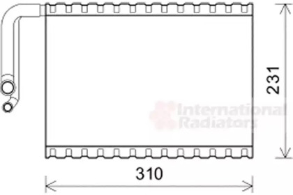 Испаритель, кондиционер VAN WEZEL 3000V545