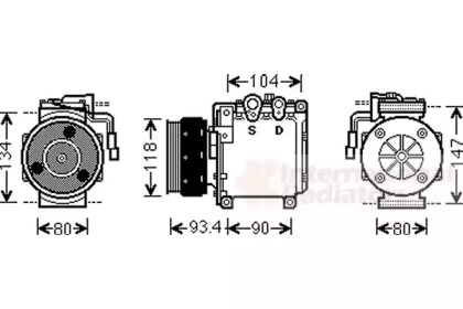 Компрессор VAN WEZEL 3200K212