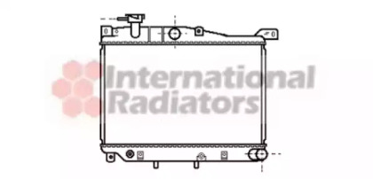 Радиатор, охлаждение двигателя VAN WEZEL 27002015