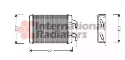 Теплообменник, отопление салона VAN WEZEL 37006007