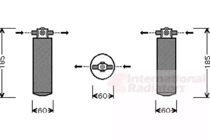 Осушитель, кондиционер VAN WEZEL 3700D393