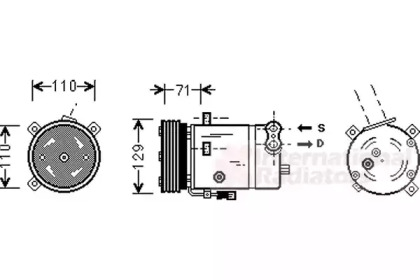 Компрессор VAN WEZEL 3700K276