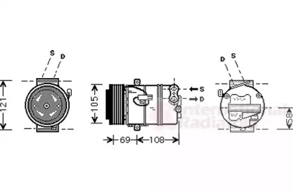 Компрессор VAN WEZEL 3700K426