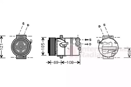 Компрессор VAN WEZEL 3700K430