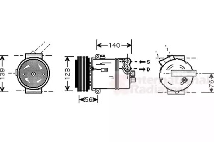 Компрессор VAN WEZEL 3700K463