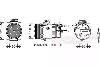 Компрессор VAN WEZEL 3700K464