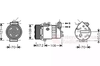 Компрессор VAN WEZEL 3700K483