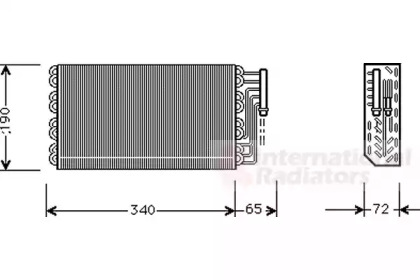 Испаритель VAN WEZEL 3700V088