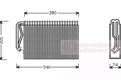 Испаритель VAN WEZEL 3700V289