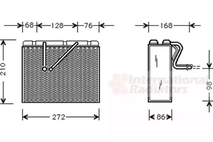 Испаритель, кондиционер VAN WEZEL 3700V301