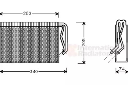 Испаритель, кондиционер VAN WEZEL 3700V311