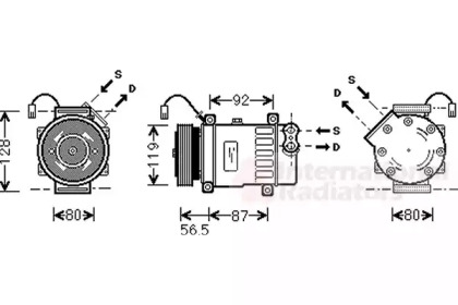 Компрессор VAN WEZEL 4000K036