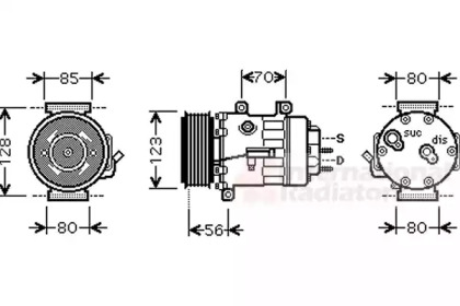 Компрессор VAN WEZEL 4000K307