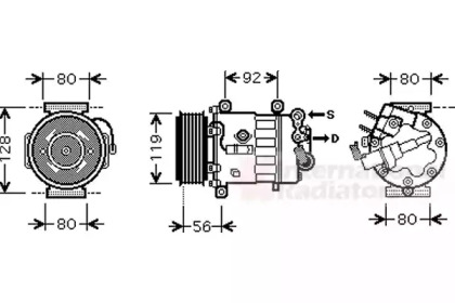 Компрессор VAN WEZEL 4000K327