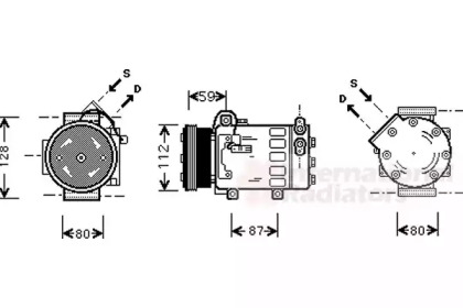 Компрессор VAN WEZEL 4000K333