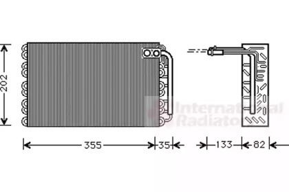 Испаритель VAN WEZEL 4000V009