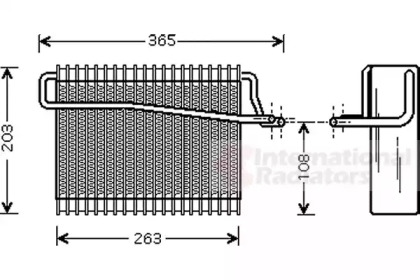 Испаритель VAN WEZEL 4000V039