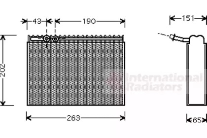 Испаритель, кондиционер VAN WEZEL 4000V062