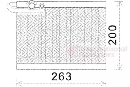 Испаритель, кондиционер VAN WEZEL 4000V351