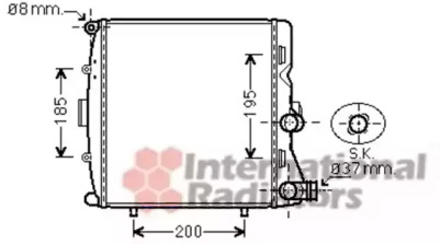 Теплообменник VAN WEZEL 74002054