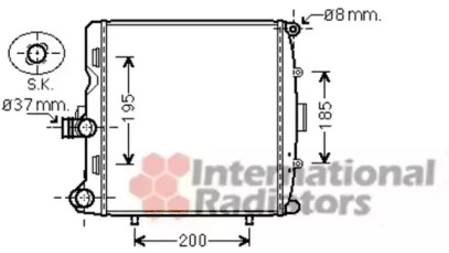 Теплообменник VAN WEZEL 74002055